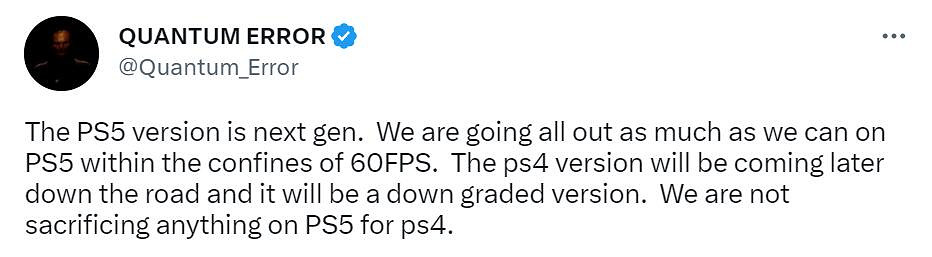 《量子誤差》是真·次世代遊戲!PS4版被專門縮水處理 《量子誤差》是真·次世代遊戲!PS4版被專門縮水處理