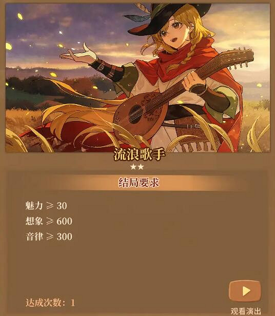 《火山的女兒》職業結局怎麽達成？全職業結局要求圖鑒