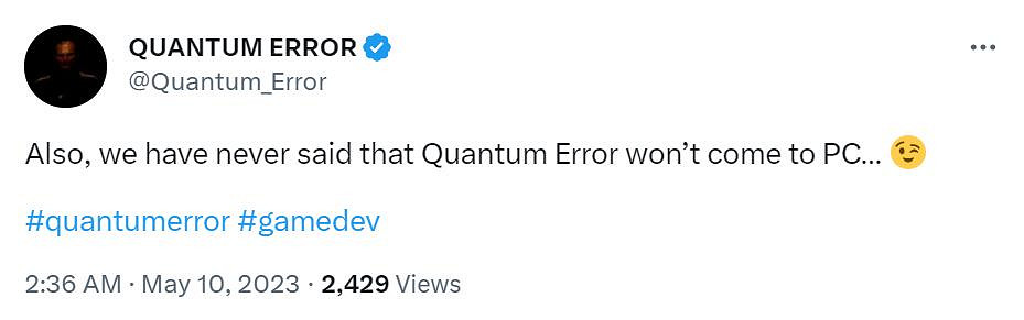 《量子誤差》是真·次世代遊戲!PS4版被專門縮水處理 《量子誤差》是真·次世代遊戲!PS4版被專門縮水處理