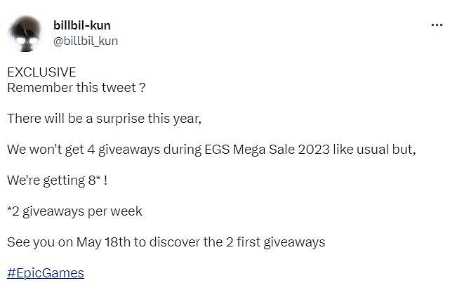 傳聞:Epic商城2023大促送8款免費遊戲 每周2款 傳聞:Epic商城2023大促送8款免費遊戲 每周2款