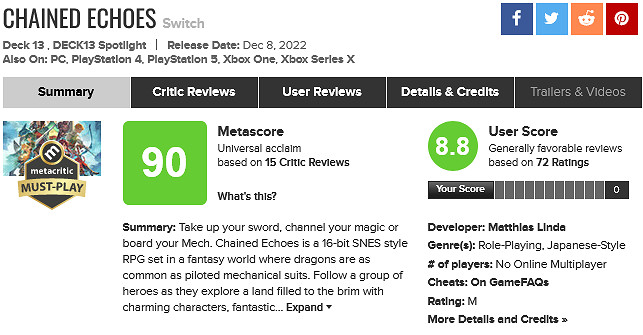 備受好評獨立RPG《連結回聲》M站被差評轟炸