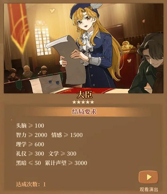 《火山的女兒》職業結局怎麽達成?全職業結局要求圖鑒 《火山的女兒》職業結局怎麽達成?全職業結局要求圖鑒