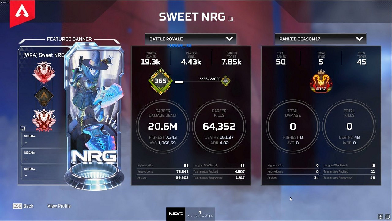 《Apex英雄》排位賽新規則！職業選手50場0傷害登頂