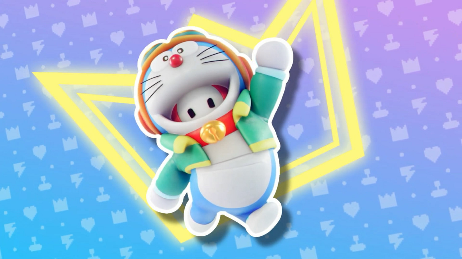 藍胖子登場!《糖豆人》哆啦A夢連動皮膚套裝現已推出