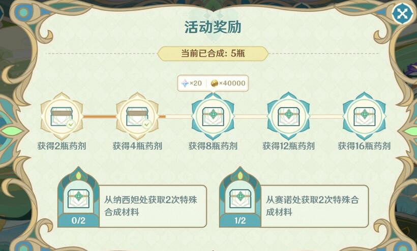 《原神》熠金妙劑活動怎麽玩？熠金妙劑活動全配方及合成方法