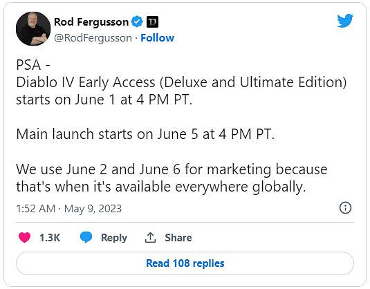 PC《暗黑4》終極版獎勵 確認可繼承至主機標準版遊戲
