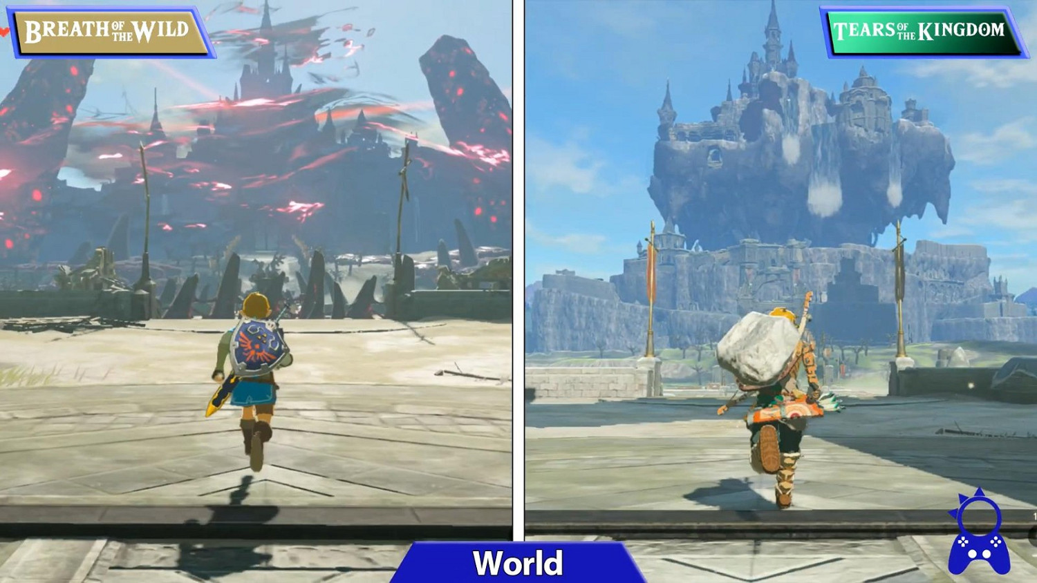 《王國之淚》與《曠野之息》對比影片 畫面有提升 《王國之淚》與《曠野之息》對比影片 畫面有提升