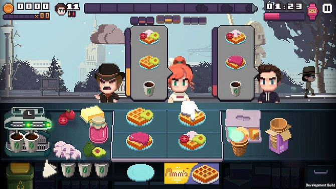 像素風咖啡店員模擬遊戲《Pixel Cafe》上架Steam！