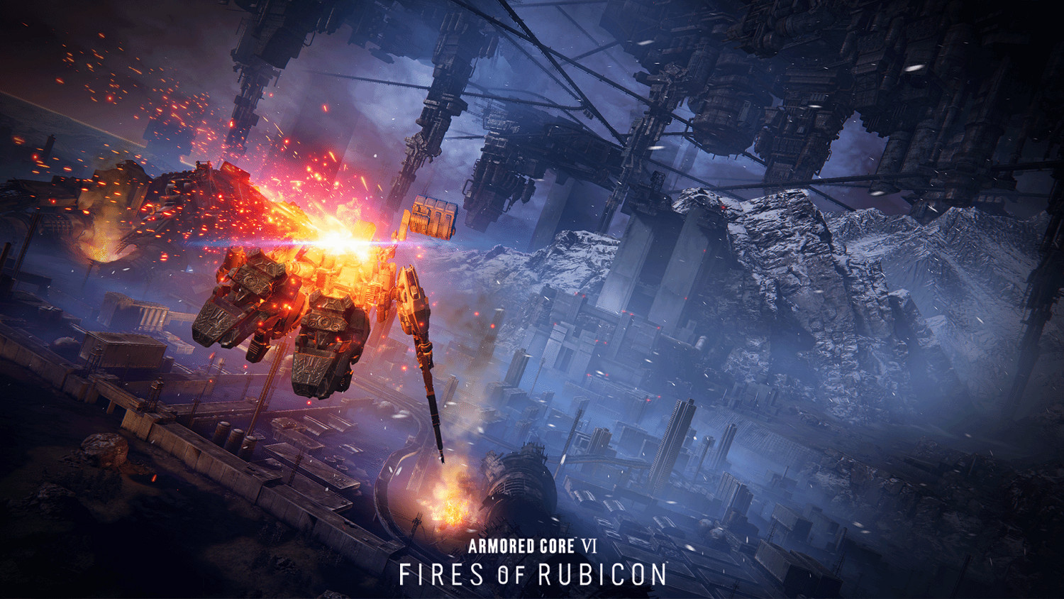 《裝甲核心6》公布最新高清截圖：超酷機甲空中對決！