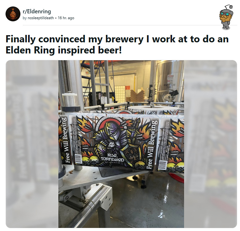 《艾爾登法環》啤酒現已推出！以開場台詞命名粉絲狂喜