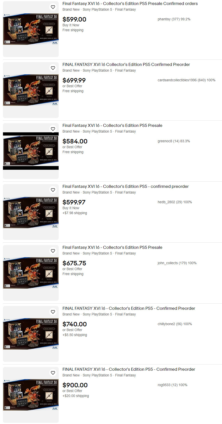 《太空戰士16》典藏版被黃牛炒價 價格直接翻一倍