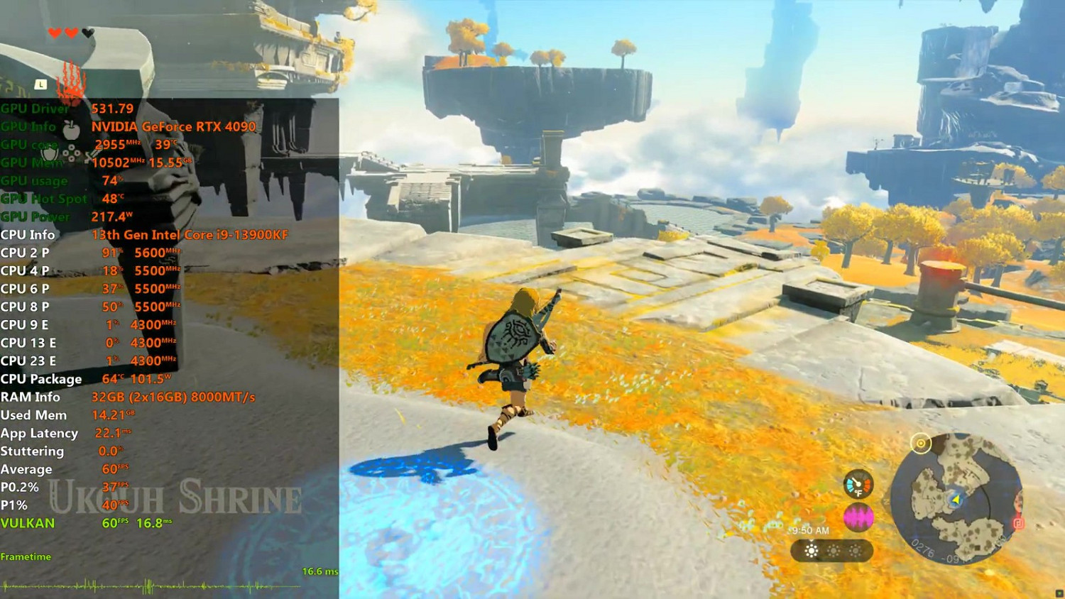 4090可以4k/60fps運行《薩爾達傳說：王國之淚》