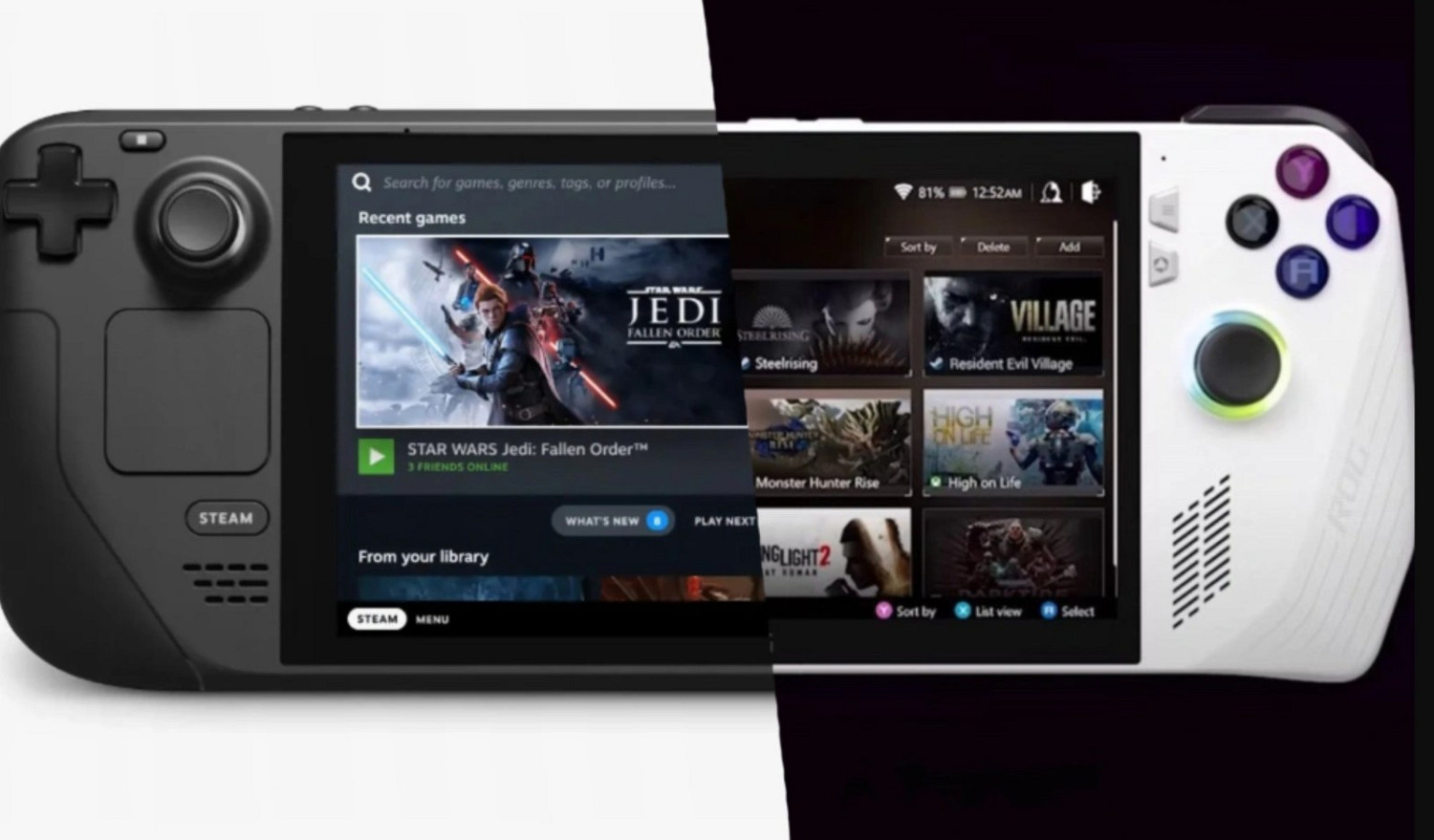 ROG更勝一籌！Ally和Steam Deck影片對比