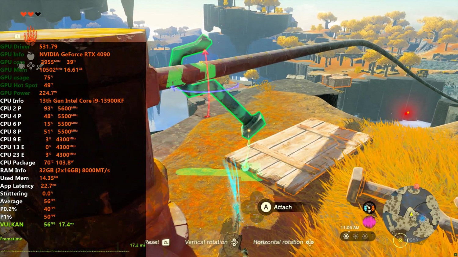 4090可以4k/60fps運行《薩爾達傳說：王國之淚》