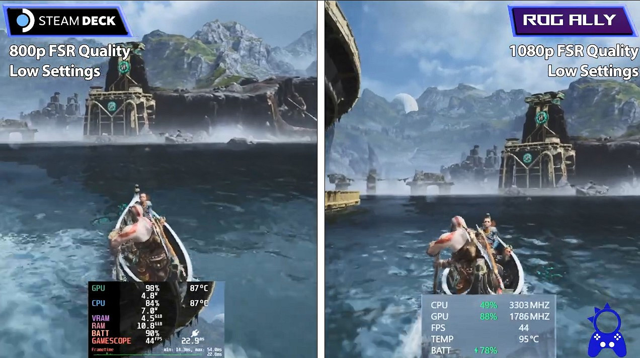 ROG更勝一籌！Ally和Steam Deck影片對比