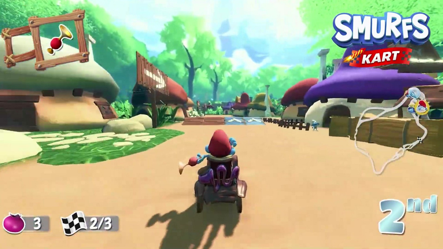 原Switch遊戲《藍精靈卡丁車》8/22登陸各大平台