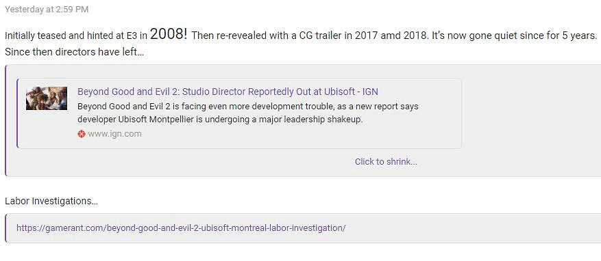 玩家提醒育碧:你還記得大明湖畔的《超越善惡2》嗎? 玩家提醒育碧:你還記得大明湖畔的《超越善惡2》嗎?