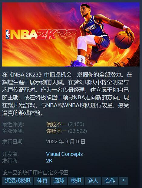 Steam特惠：《FIFA 23》骨折價！《夜族崛起》56元