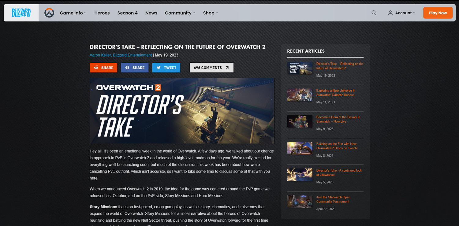 《鬥陣特攻2》總監發文致歉:很遺憾沒實現PVE願景 《鬥陣特攻2》總監發文致歉:很遺憾沒實現PVE願景