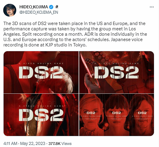 快公布發售日吧！小島秀夫分享《死亡擱淺2》開發進度