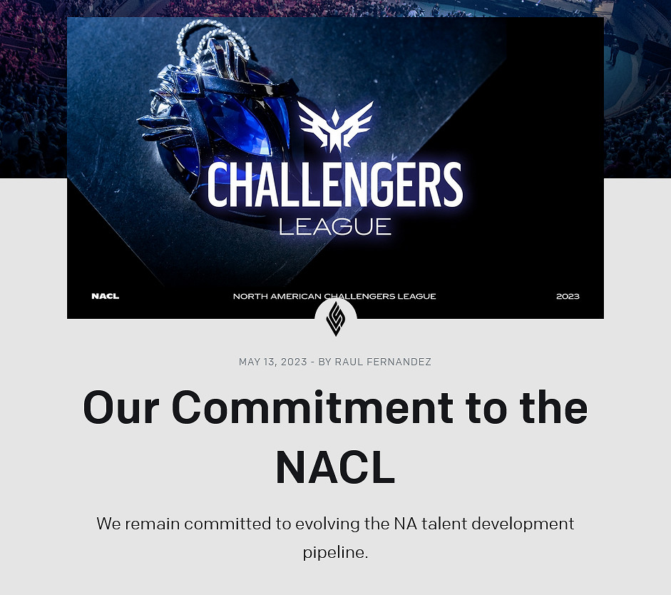 《英雄聯盟》LCS賽區抗議取消NACL宣布將投票罷工！