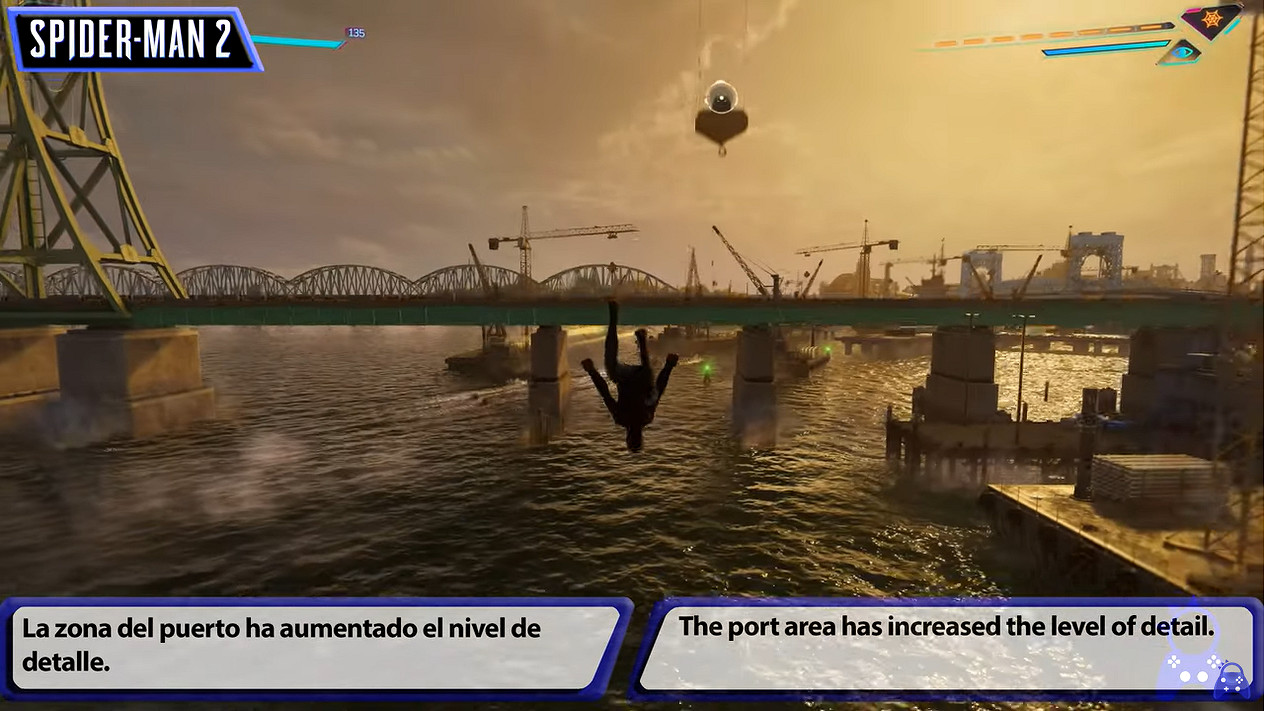 《漫威蜘蛛人2》與《漫威蜘蛛人重製版》畫面對比