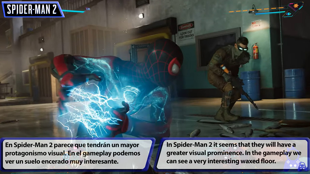 《漫威蜘蛛人2》與《漫威蜘蛛人重製版》畫面對比