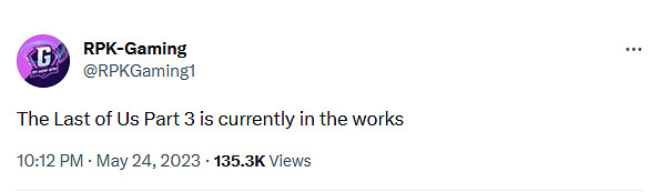 又有爆料！媒體人稱《最後生還者3》正在製作中