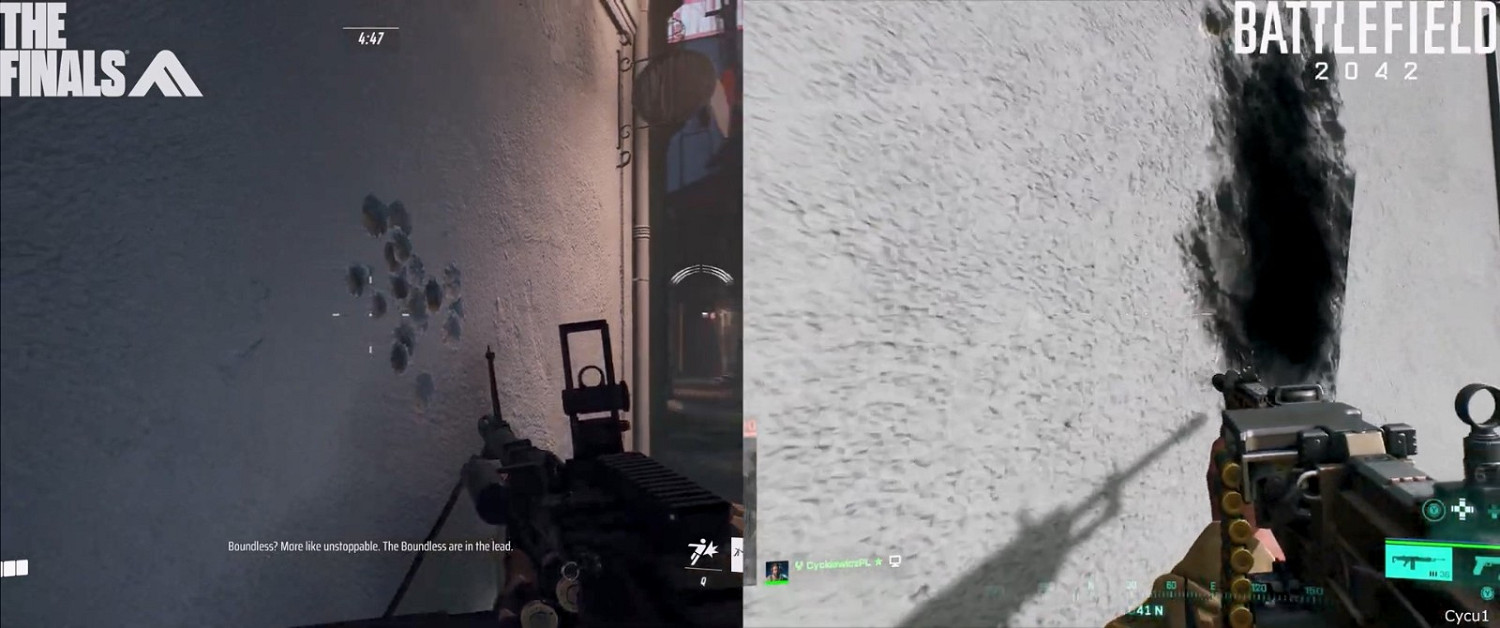 《The Finals》和《戰地風雲2042》破壞效果對比 《The Finals》和《戰地風雲2042》破壞效果對比