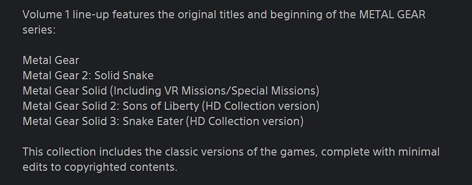 不止有1/2/3!《潛龍諜影大師合集》內還有兩部遊戲! 不止有1/2/3!《潛龍諜影大師合集》內還有兩部遊戲!