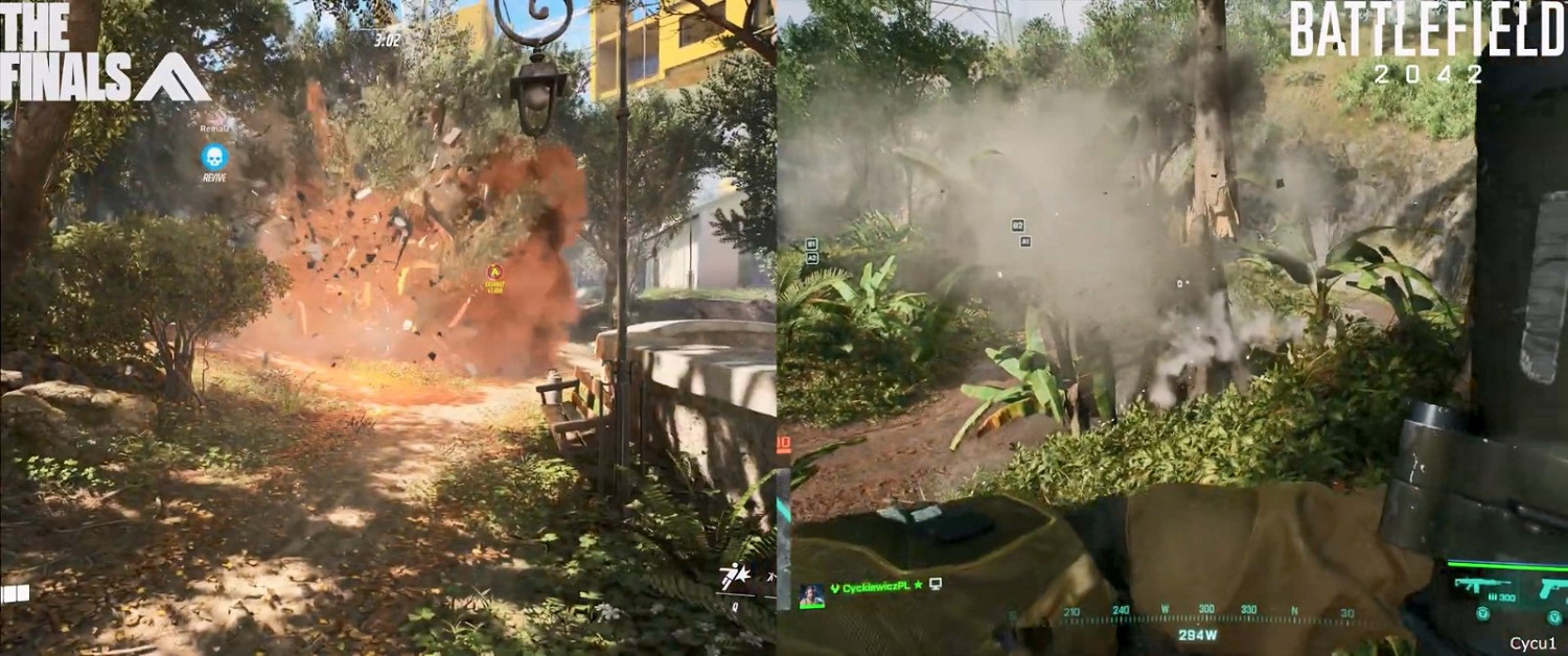 《The Finals》和《戰地風雲2042》破壞效果對比 《The Finals》和《戰地風雲2042》破壞效果對比