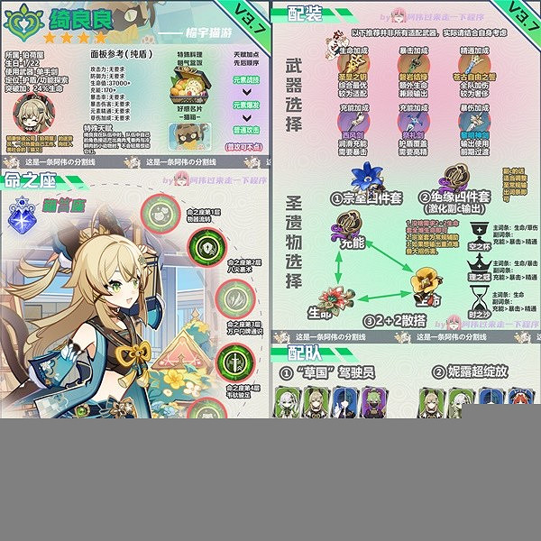 《原神》3.7版綺良良培養要點  3.7版綺良良怎麽培養？