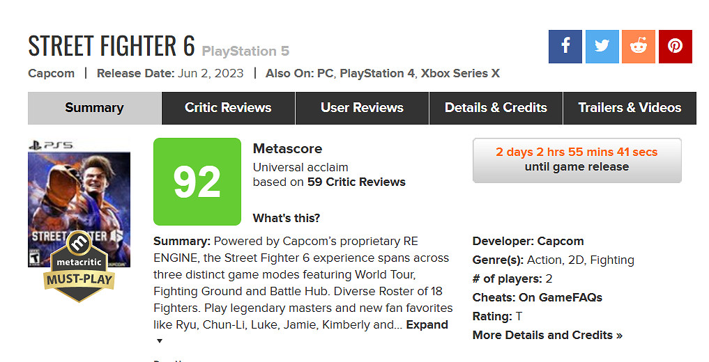 晚報:巫師3銷量破5000萬 快打旋風6媒體評分解禁 晚報:巫師3銷量破5000萬 快打旋風6媒體評分解禁