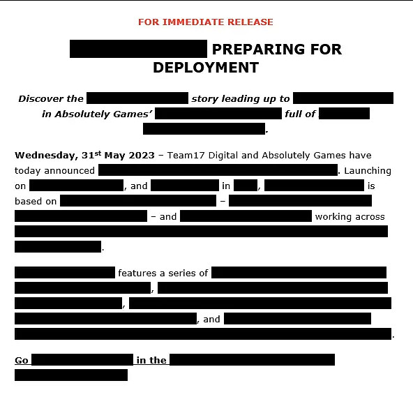 Team17宣布神秘二戰新作 近兩日即將正式公布