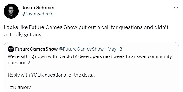 《暗黑4》問答會被玩家質疑作假 疑似請水軍提問! 《暗黑4》問答會被玩家質疑作假 疑似請水軍提問!