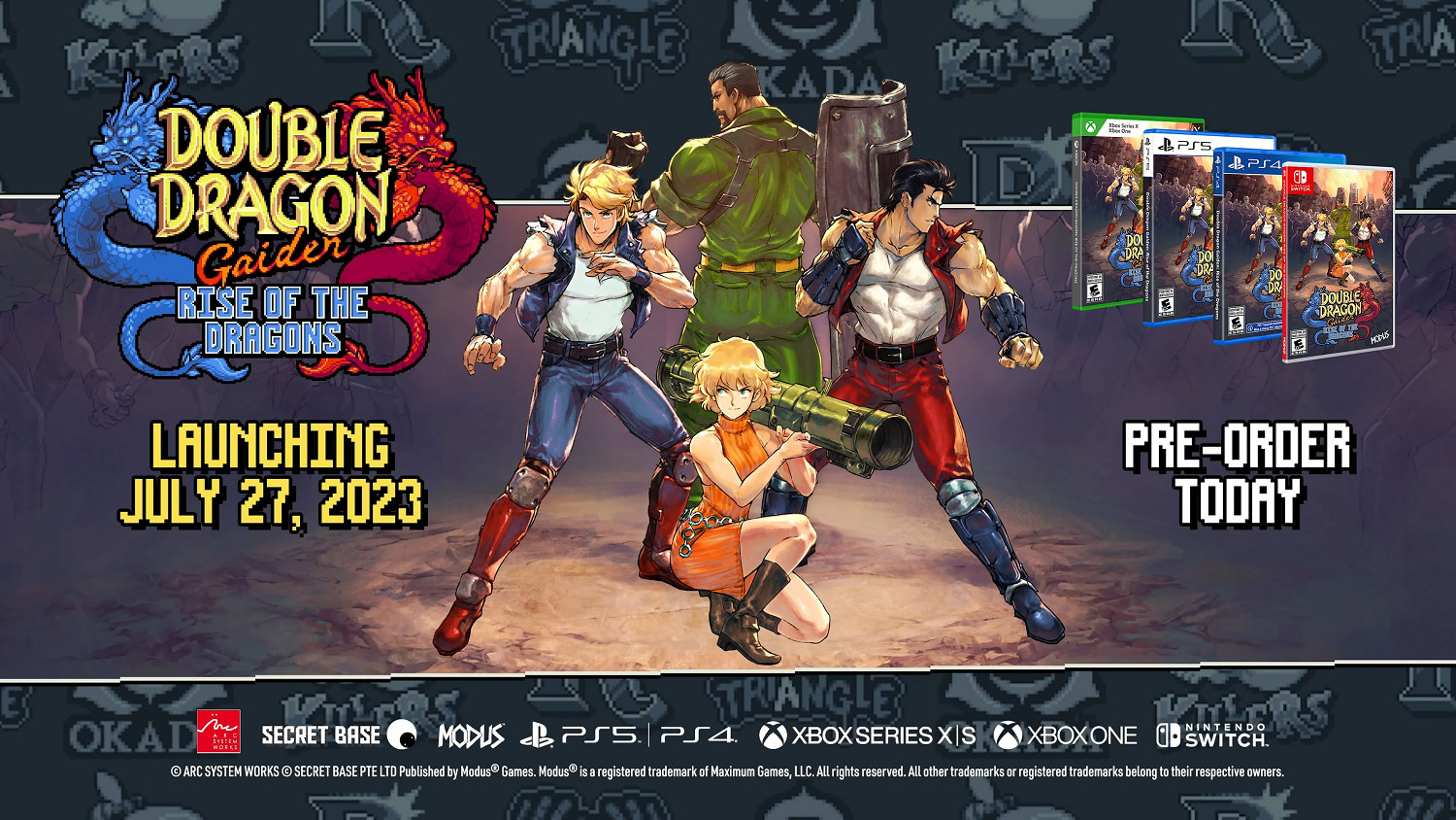 《雙截龍外傳:雙龍出海》官宣7月27日正式發售 《雙截龍外傳:雙龍出海》官宣7月27日正式發售