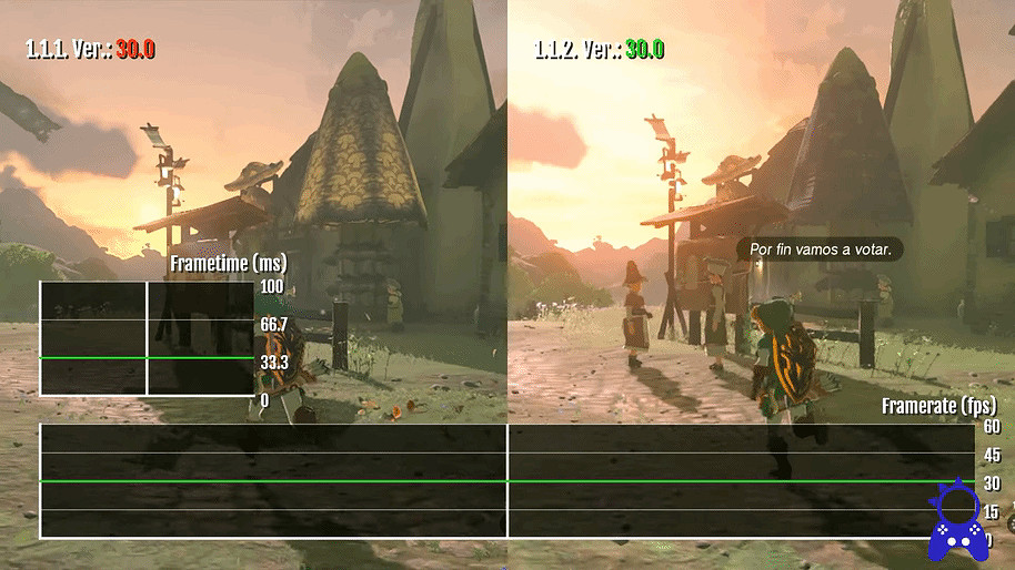 《王國之淚》新更新檔性能對比 性能幀數沒什麽變化! 《王國之淚》新更新檔性能對比 性能幀數沒什麽變化!