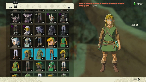 《塞爾達傳說王國之淚》全服裝收集攻略下 (第3頁：曠野之勇者套)