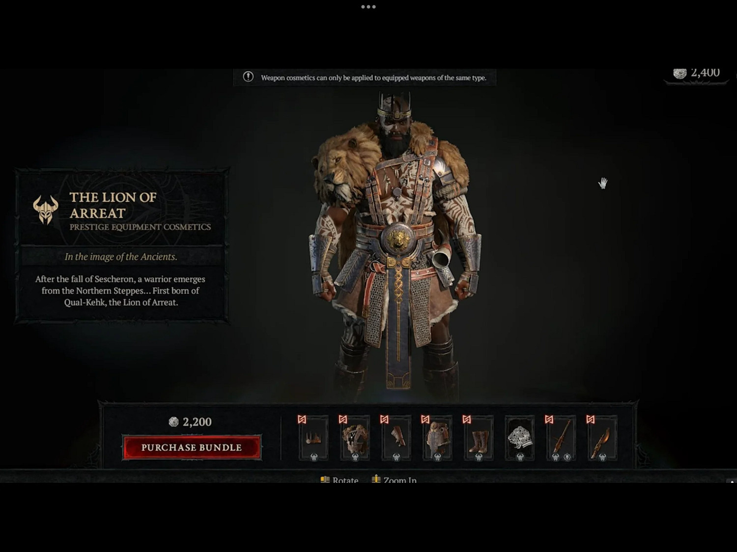 玩家曬《暗黑破壞神4》小額付費商店 一套外觀售價28美元 玩家曬《暗黑破壞神4》小額付費商店 一套外觀售價28美元