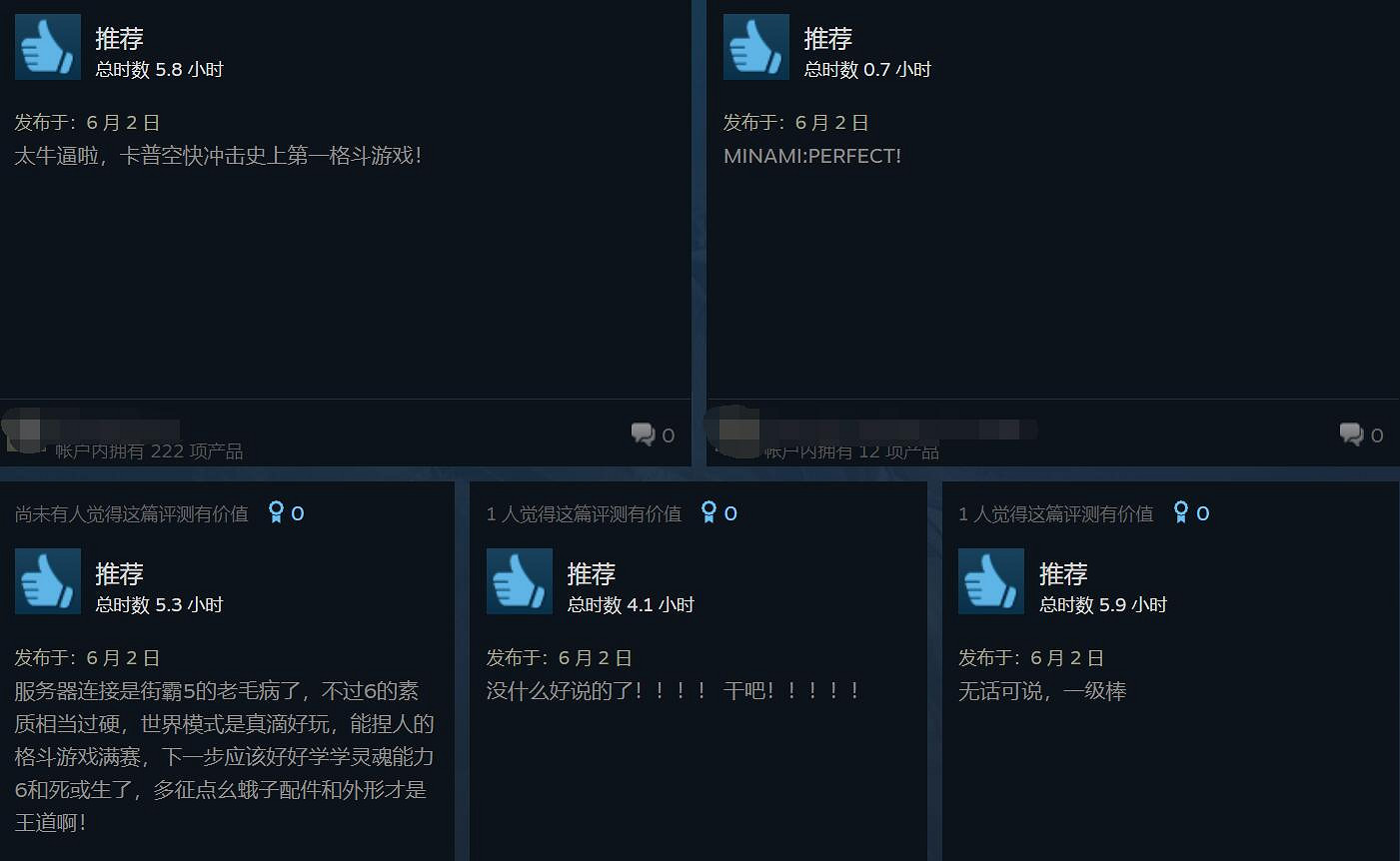 6.4萬線上!《快打旋風6》Steam熱度超越各大同類遊戲