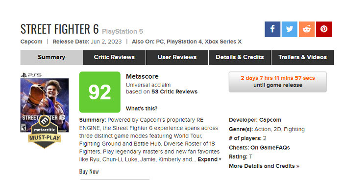 《快打旋風6》玩家評價怎麽樣？遊戲評分一覽