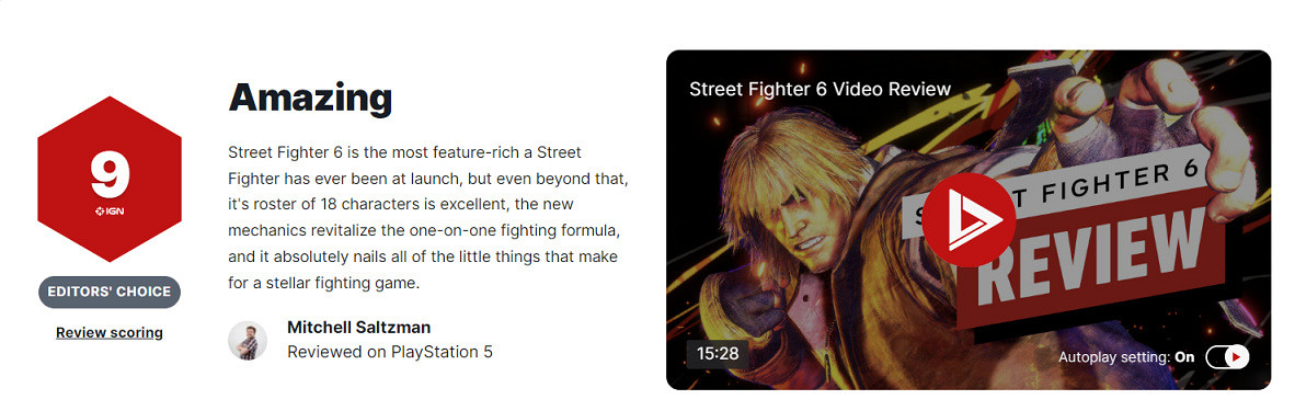 《快打旋風6》玩家評價怎麽樣？遊戲評分一覽