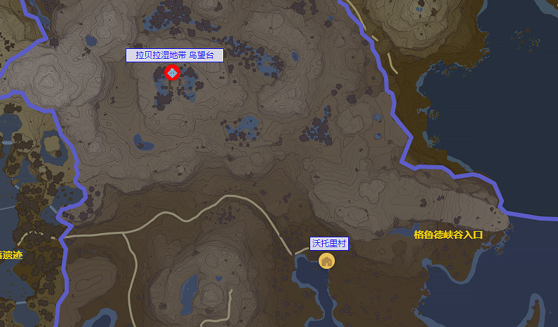 《塞爾達傳說王國之淚》全村子位置