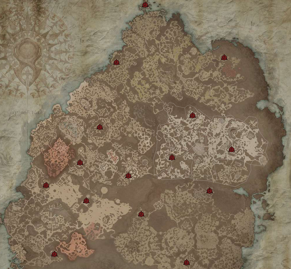 《暗黑破壞神4》要塞位置匯總 全要塞位置一覽 《暗黑破壞神4》要塞位置匯總 全要塞位置一覽