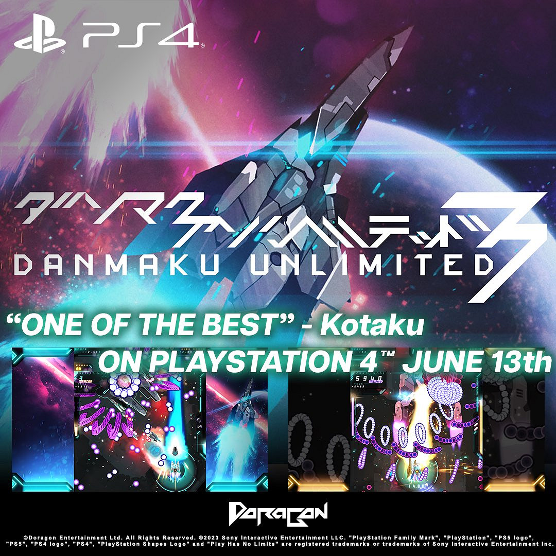 清屏射擊遊戲《彈幕無限3》將於6月13日登陸PS4