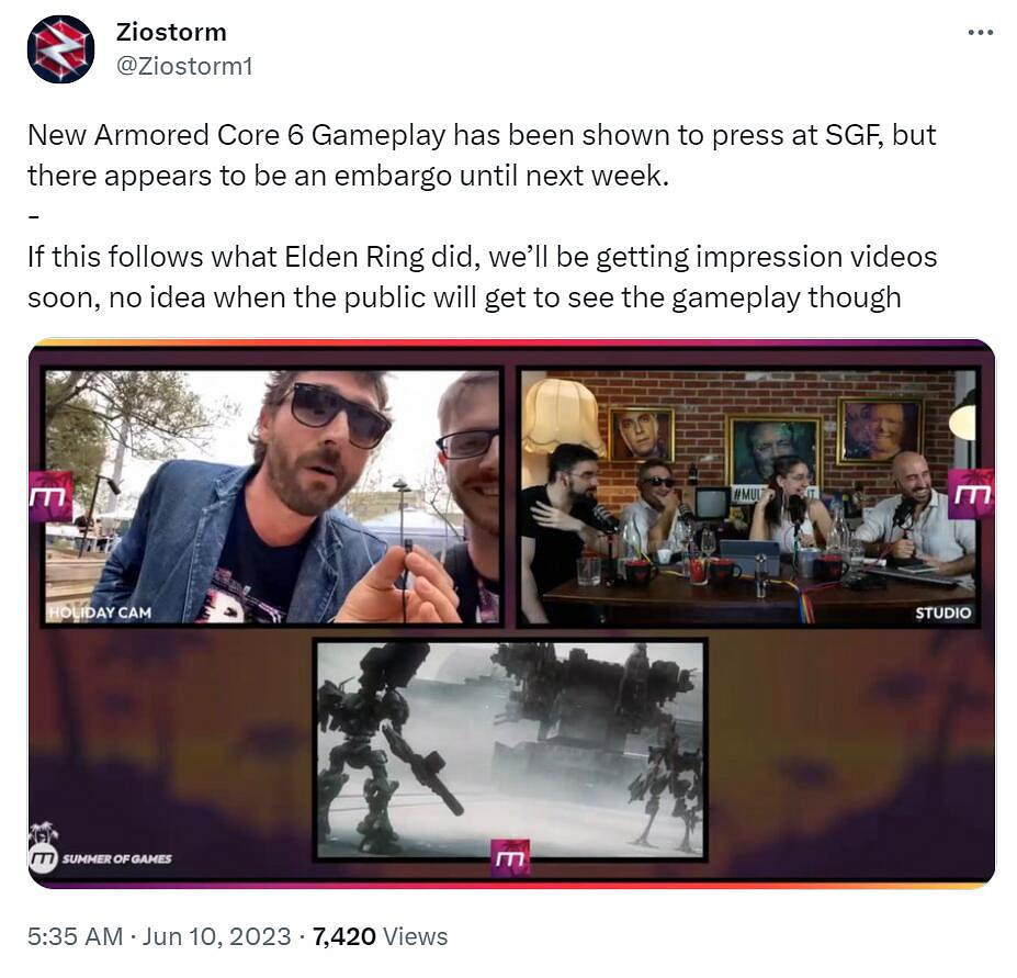 曝《裝甲核心6》在夏日遊戲節亮相 下周將有媒體預覽!
