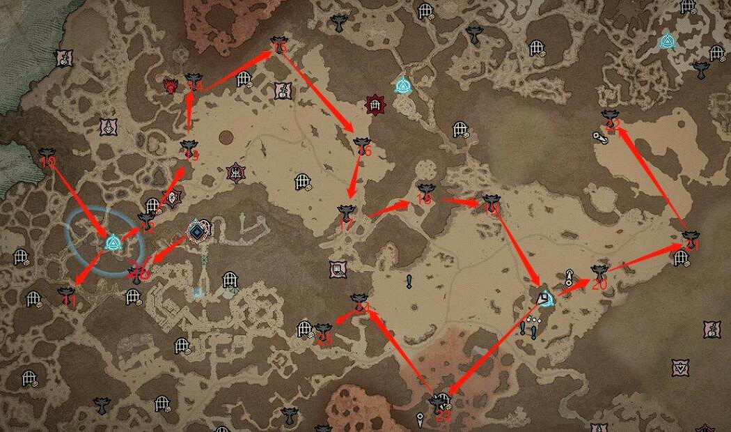 《暗黑破壞神4》全章節莉莉絲祭壇分布地圖 全莉莉絲有多少？