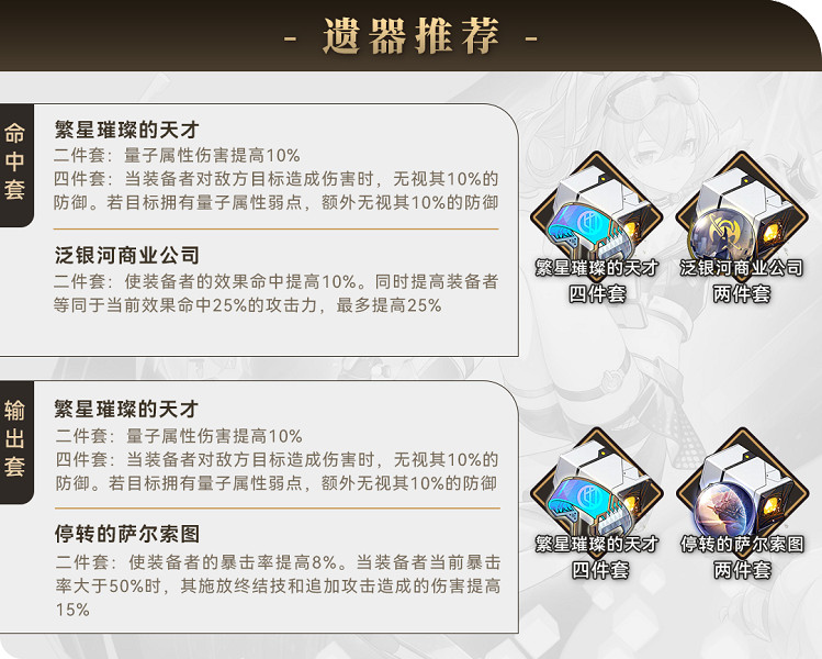 《崩壞星穹鐵道》銀狼帶什麽遺器 1.1版本銀狼遺器推薦 《崩壞星穹鐵道》銀狼帶什麽遺器 1.1版本銀狼遺器推薦