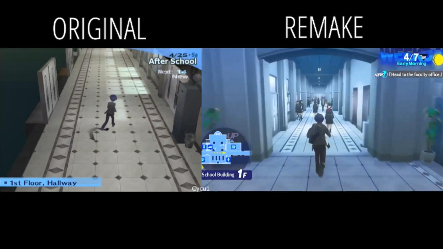 《女神異聞錄3:Reload》重製版與PS2原版畫面對比 《女神異聞錄3:Reload》重製版與PS2原版畫面對比