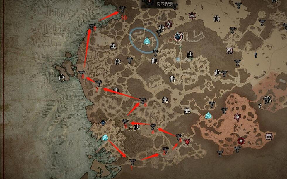 《暗黑破壞神4》全章節莉莉絲祭壇分布地圖 全莉莉絲有多少？